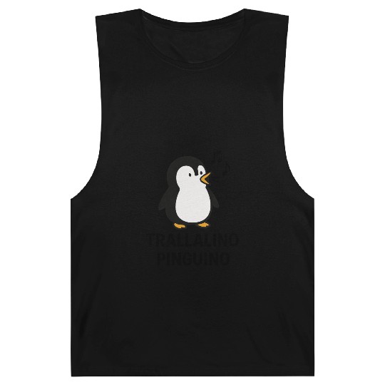 Funny penguin Trallalino cartoon design Barnard Tanks