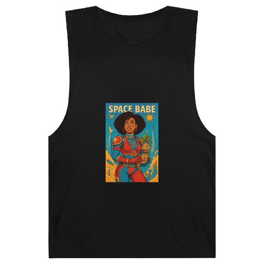 Space Babe- Bold. Brilliant. Galatic Barnard Tanks