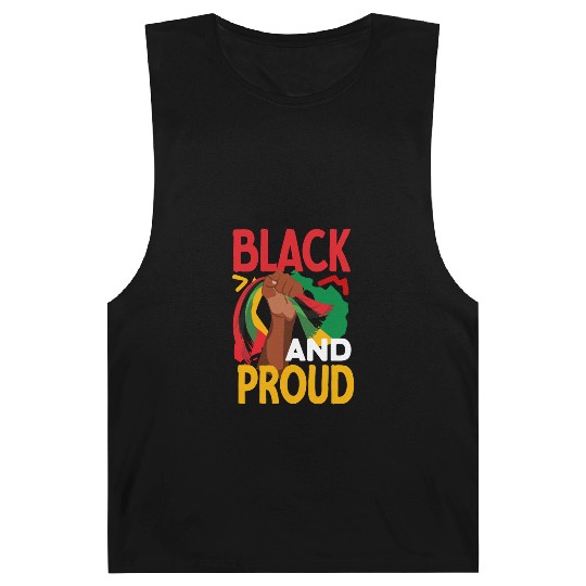 Juneteenth Black And Proud Barnard Tanks