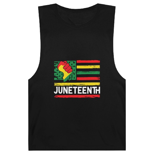 Freedom Day Juneteenth Black And Proud Barnard Tanks