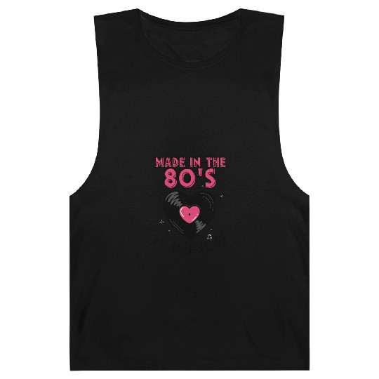 80s Retro Heart Vinyl Barnard Tanks
