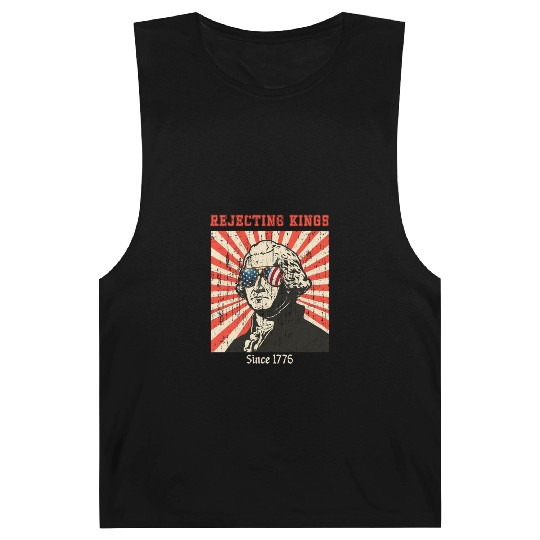 Rejecting Kings Since 1776 Patriotic USA Flag 4 Barnard Tanks