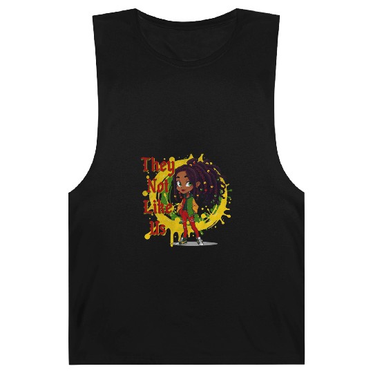 They Not Like Us Black History Melanin African Barnard Tanks