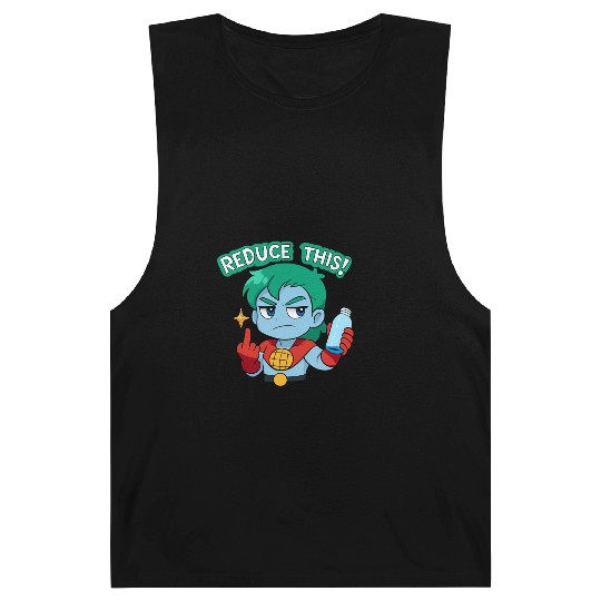 Chibi Style Captain Planet Reduce This!Design Barnard Tanks
