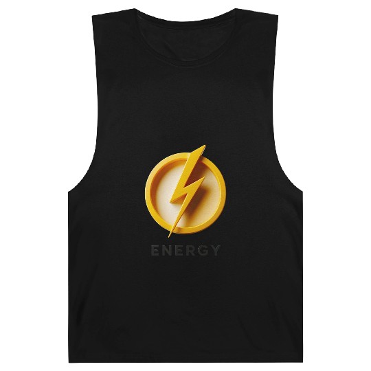Minimalist Energy Lightning Bolt Cap Design Barnard Tanks