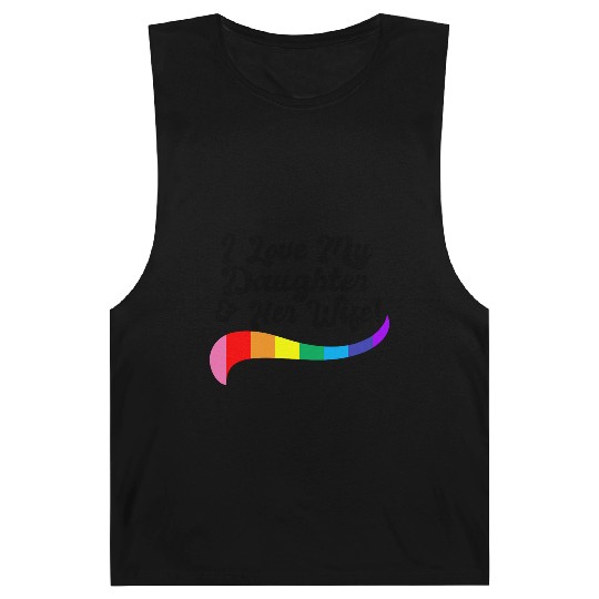 I love my daughter & her wife proud parent gay kid Barnard Tanks