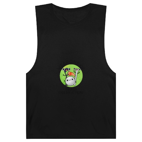Weapons Of Grass Destruction Funny Golf Pun Barnard Tanks