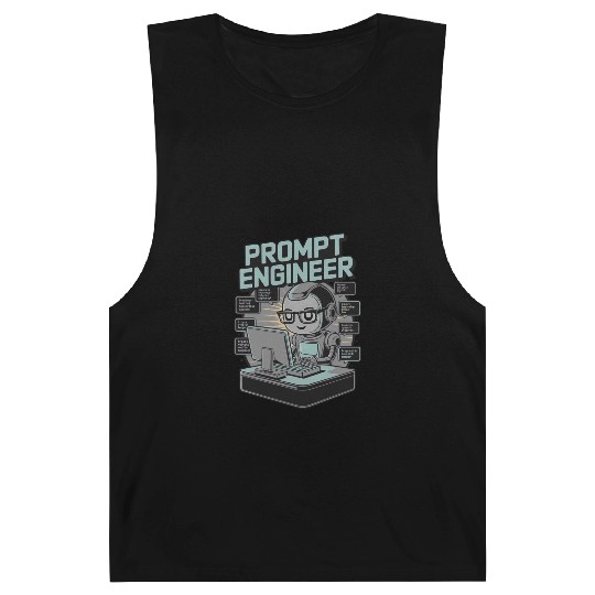 Prompt Engineer AI Robot Programmer Tech Nerd Barnard Tanks