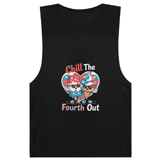 Chill The Fourth Out Patriotic Ice Cream Popsic Barnard Tanks