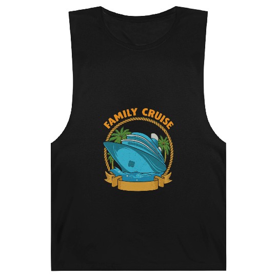 Family Cruise Ship Palm Trees Rope Barnard Tanks