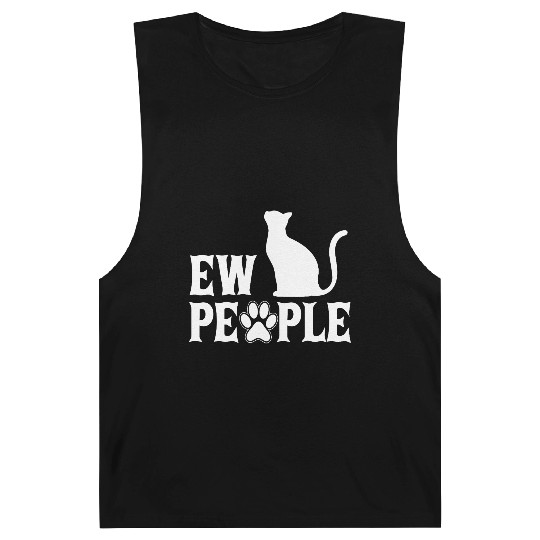 Ew People Retro Cat Funny Barnard Tanks