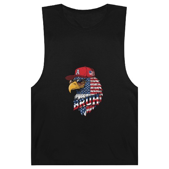 BRUH 4th Of July, Fourth Of July Bald Eagle Barnard Tanks