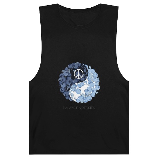Balance & Berries – Yin Yang Blueberry Peace Desig Barnard Tanks