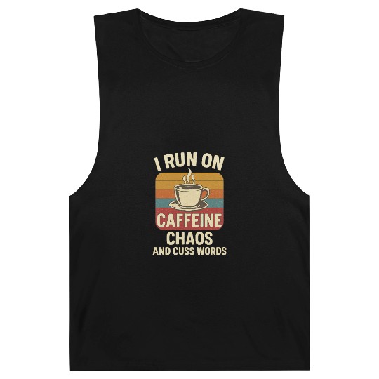 Caffeine Chaos Retro Design Barnard Tanks