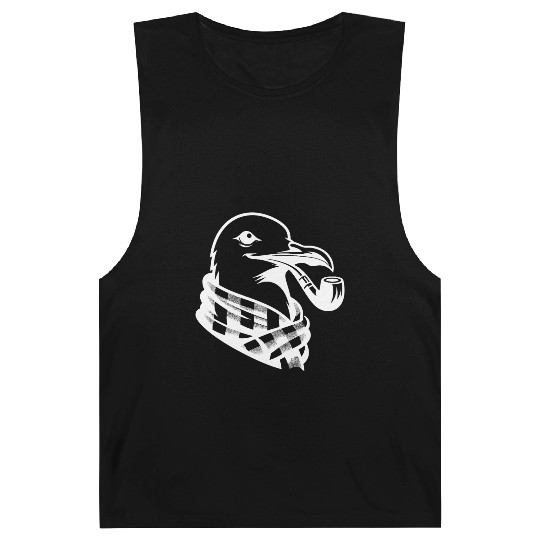 Nordic Seagull Art With Sailor Flair Barnard Tanks