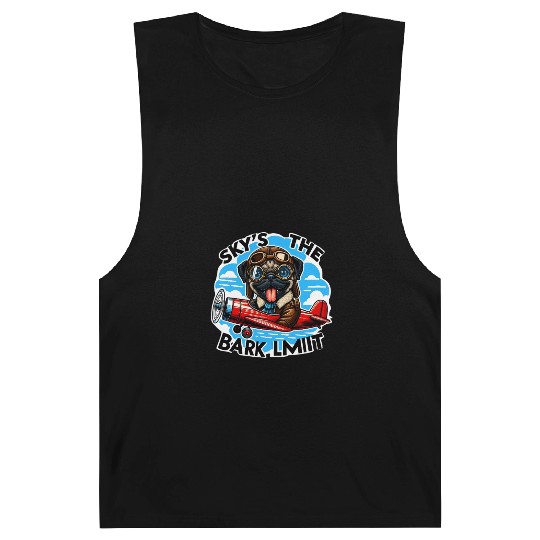 Pug Pilot Bark Limit Cartoon Aviation Design Barnard Tanks