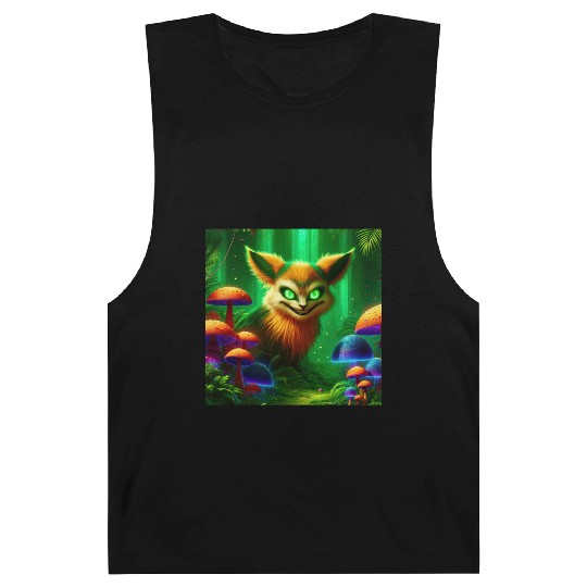 Demon Fox in Enchanted Forest – Fantasy Creature Barnard Tanks