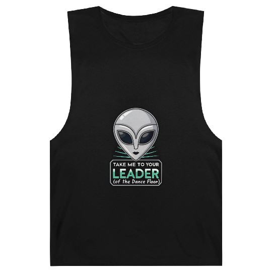 Take Me To Your Leader Alien Rave Retro 2000s Y2K Barnard Tanks