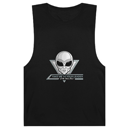 Take Me To Your Leader Alien Rave Retro 2000s Y2K Barnard Tanks