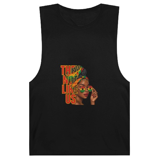 They Not Like Us Afro Queen Barnard Tanks
