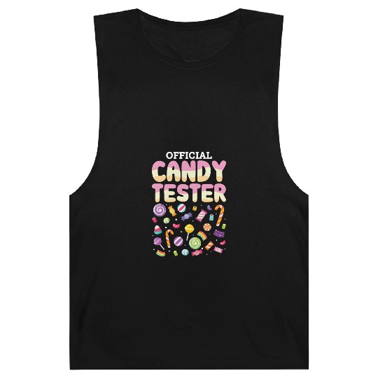 Official Candy Tester Lollipop Sweets Halloween Barnard Tanks