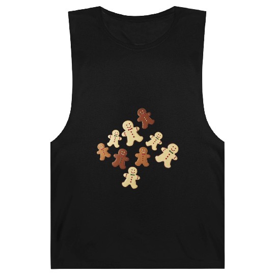 Gingerbread Man Cookie Christmas Barnard Tanks