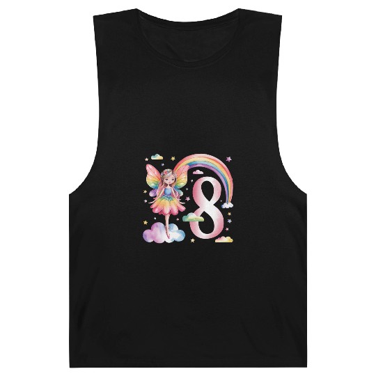 Magical Rainbow Fairy Elf 8th Birthday Girl Barnard Tanks
