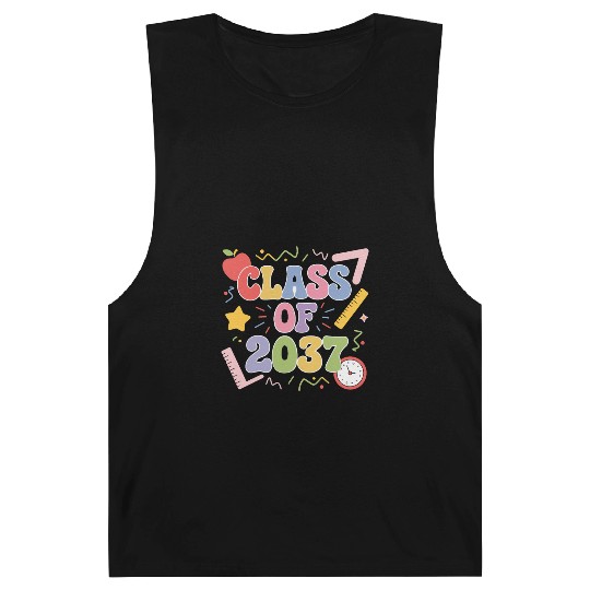 Class of 2037 Grow With Me, Funny back to school Barnard Tanks