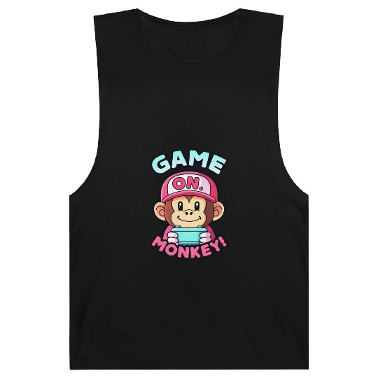 Game On Monkey Handheld Retro 90s. Barnard Tanks