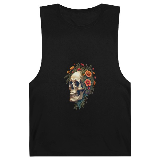 Eco Skull ❘ Nature Vibes ✦ Rebirth Barnard Tanks