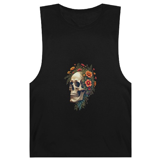 Eco Skull ❘ Nature Vibes ✦ Rebirth Barnard Tanks