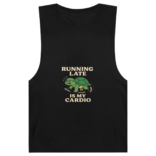 Running Late Turtle Relatable Fitness Barnard Tanks