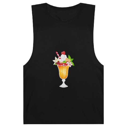 Fruity Ice Cream Sundae with Whipped Cream Barnard Tanks