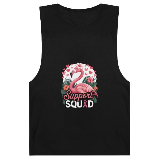 Pink Flamingo Support Squad Design Barnard Tanks