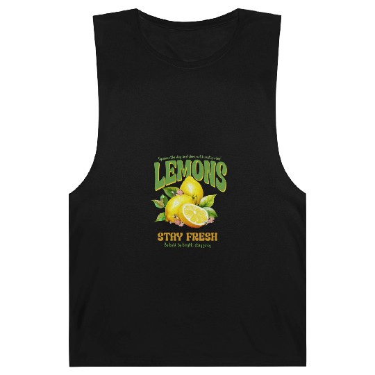 Squeeze the Day Lemon Vibes — Stay Fresh & Juicy Barnard Tanks