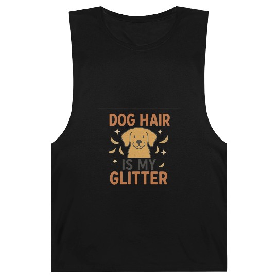 Dog Hair Is My Glitter Design Barnard Tanks