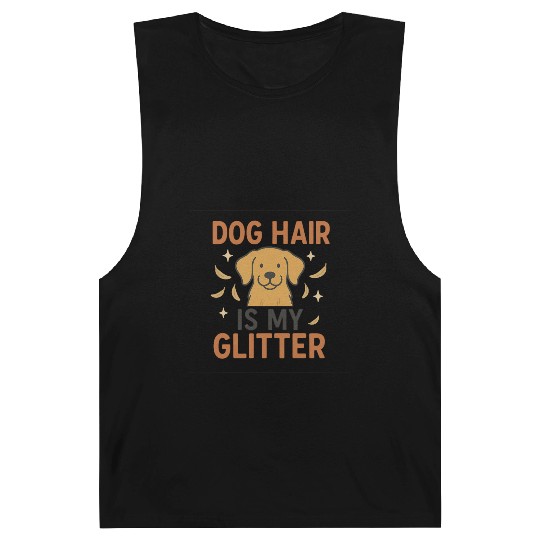 Dog Hair Is My Glitter Design Barnard Tanks