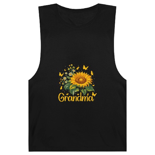 Grandma Sunflower Appreciation Design Barnard Tanks