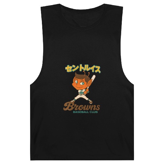 Vintage St Louis Browns Baseball Japan Version Barnard Tanks