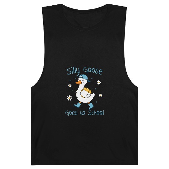 Silly Goose Back to School Funny Barnard Tanks