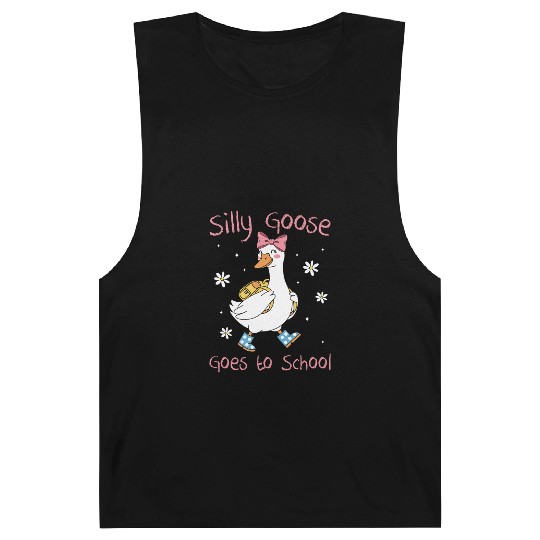 Silly Goose Back to School Funny Barnard Tanks