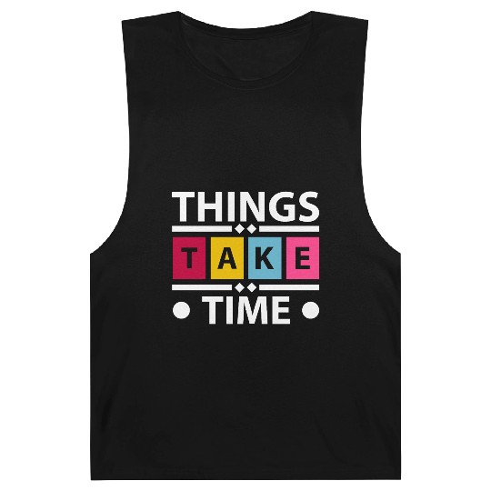 Colorful Bold Take Time Typography Barnard Tanks