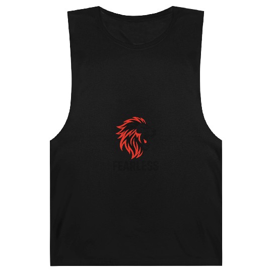 Fearless – Roaring Lion Head Design Barnard Tanks