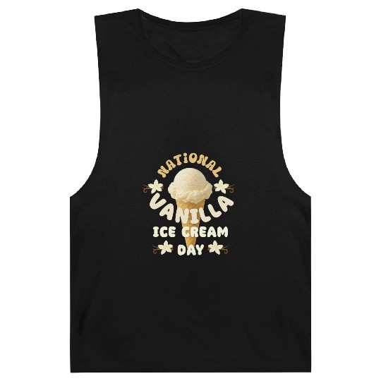 National Vanilla Ice CreaM Day Design Barnard Tanks