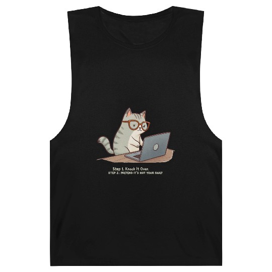 Keyboard Warrior Cat Barnard Tanks