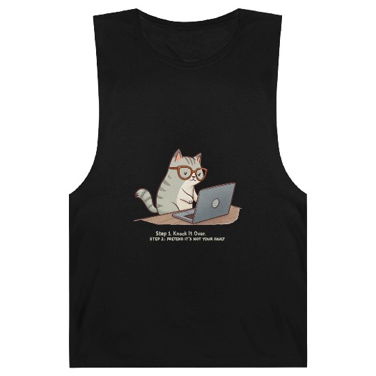 Keyboard Warrior Cat Barnard Tanks