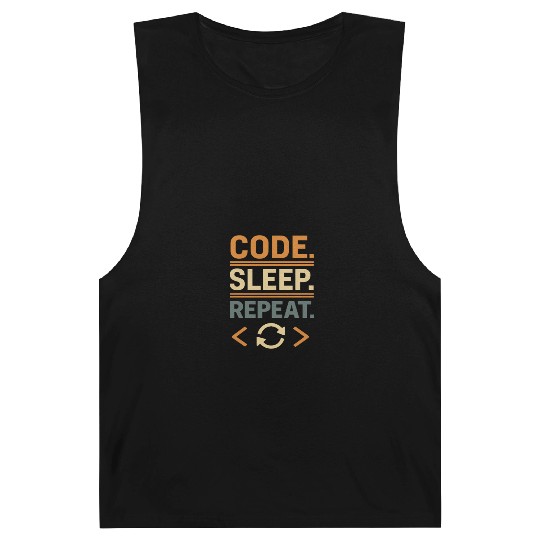 Code Sleep Repeat Typography Design Barnard Tanks