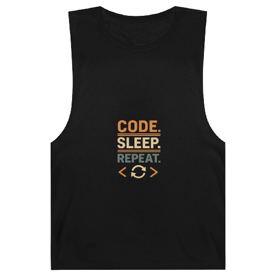 Code Sleep Repeat Typography Design Barnard Tanks