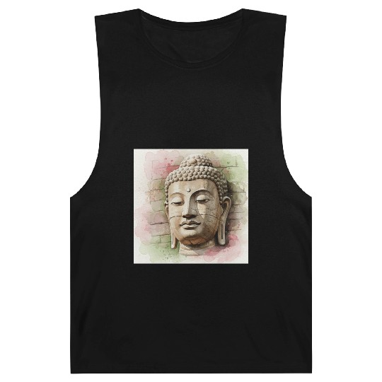 Ethereal Buddha Face Art Barnard Tanks
