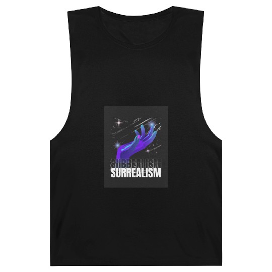 Vivid Surrealism Hand with Cosmic Lights Barnard Tanks